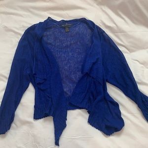 Blue cardigan